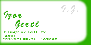 izor gertl business card